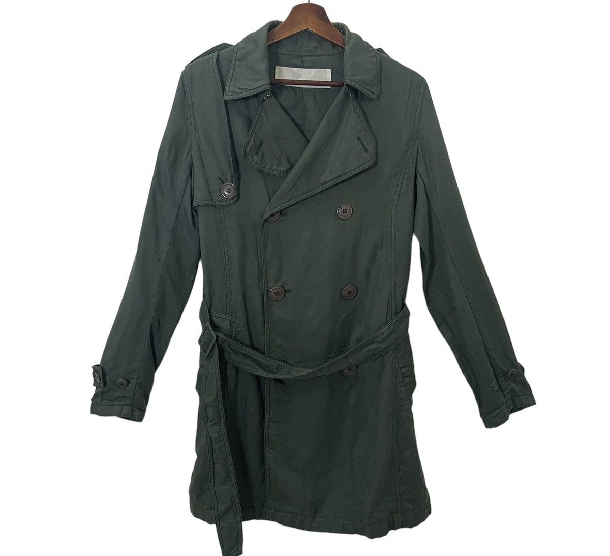 Issey Miyake Vintage Sunao Kuwahara By Issey Miyake Trench Coat Jacket Size L / US 10 / IT 46 - 1 Thumbnail