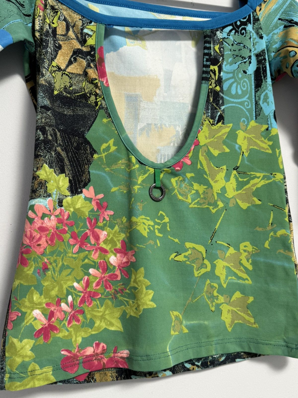Other Save The Queen 90's Tops Fishbones Abstract Print Poliammide Size M / US 6-8 / IT 42-44 - 16 Thumbnail