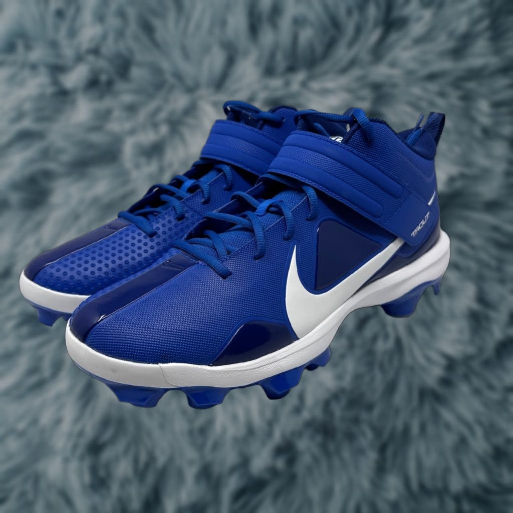 Nike Nike Force Trout 7 Baseball Cleats CT0828-400 Mens 14 Royal Blue White Cleats Size ONE SIZE - 1 Thumbnail