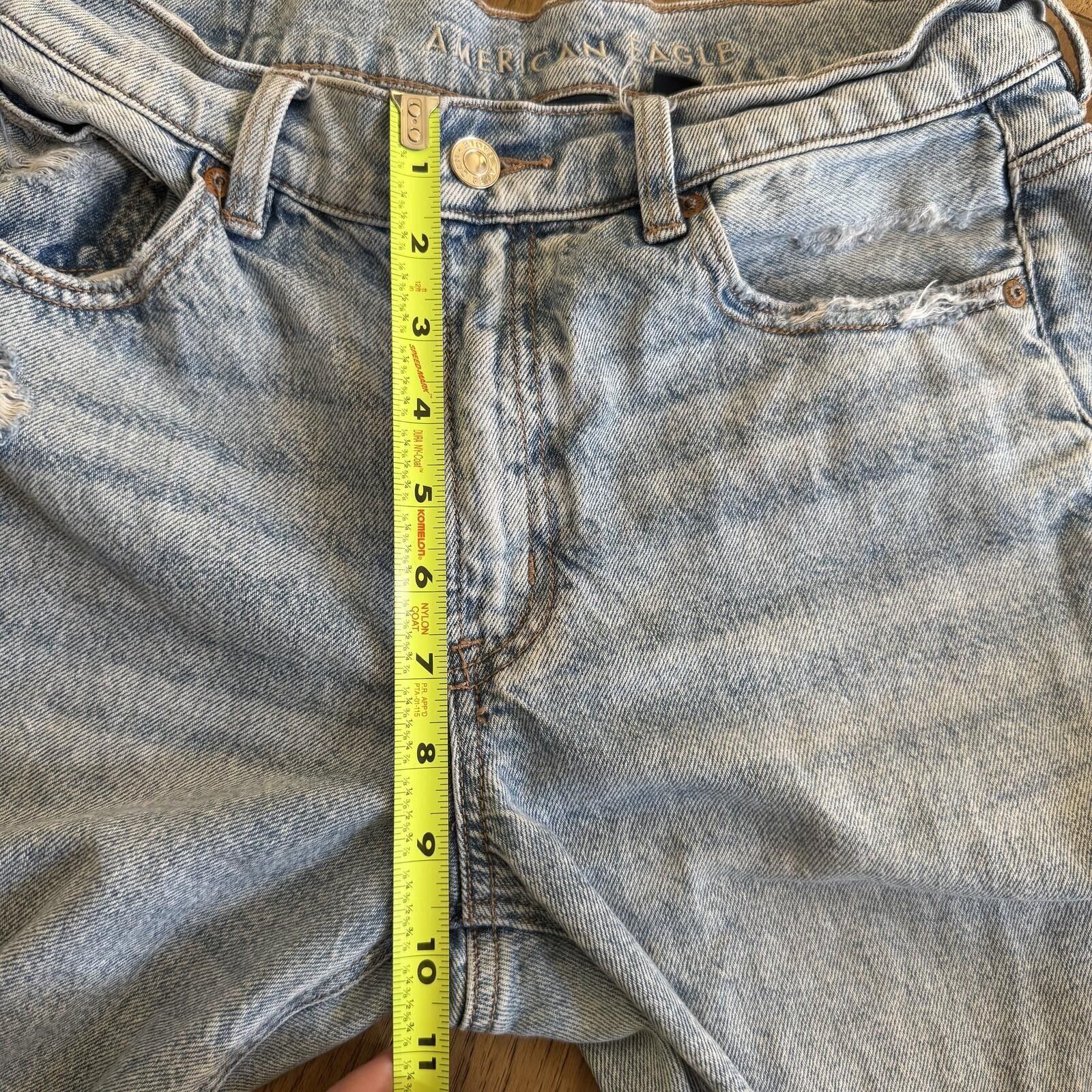 American Eagle Outfitters American Eagle Light Wash Strigid Distressed Jeans Size 6R Size 28" / US 6 / IT 42 - 7 Thumbnail