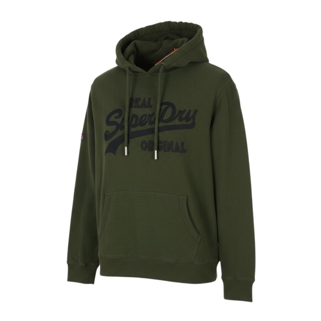 Superdry EMBROIDERED VL M Green Logo Kangaroo Hoodie 87130 Size US M / EU 48-50 / 2 - 1 Thumbnail