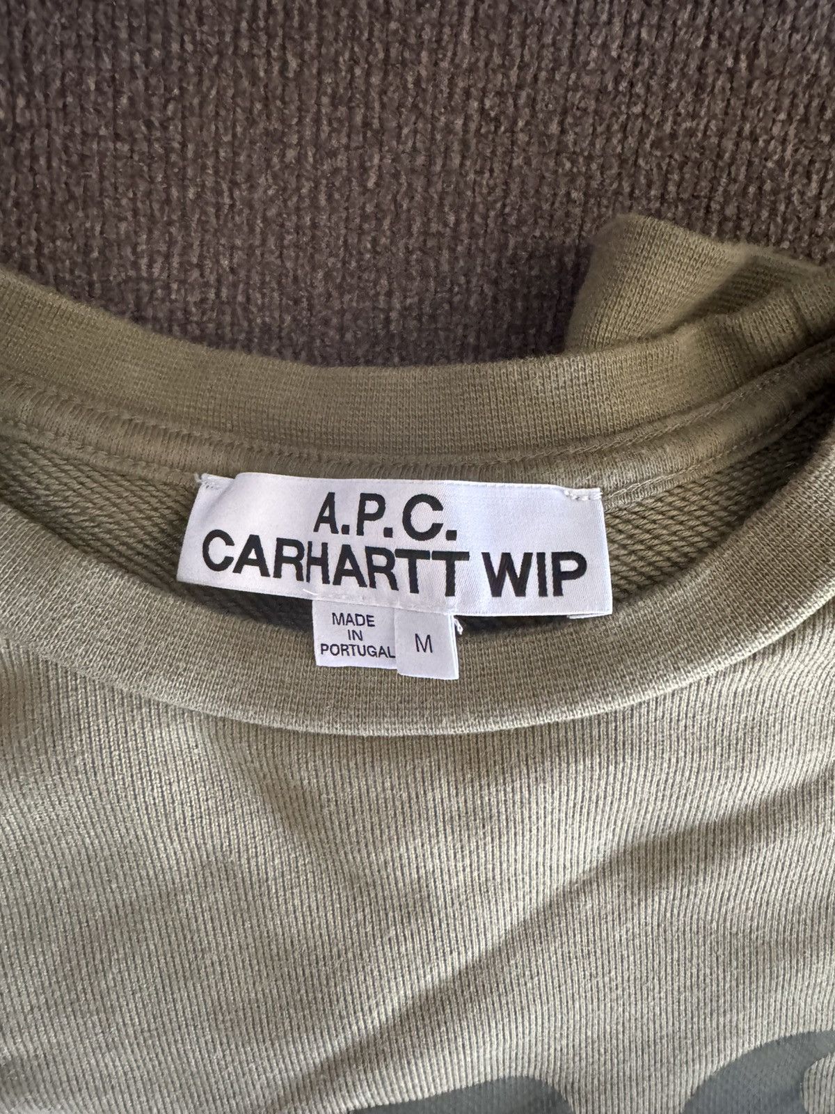 A.P.C. × Carhartt Wip Carhartt WIP x APC- Green sweatshirt Size US M / EU 48-50 / 2 - 3 Thumbnail