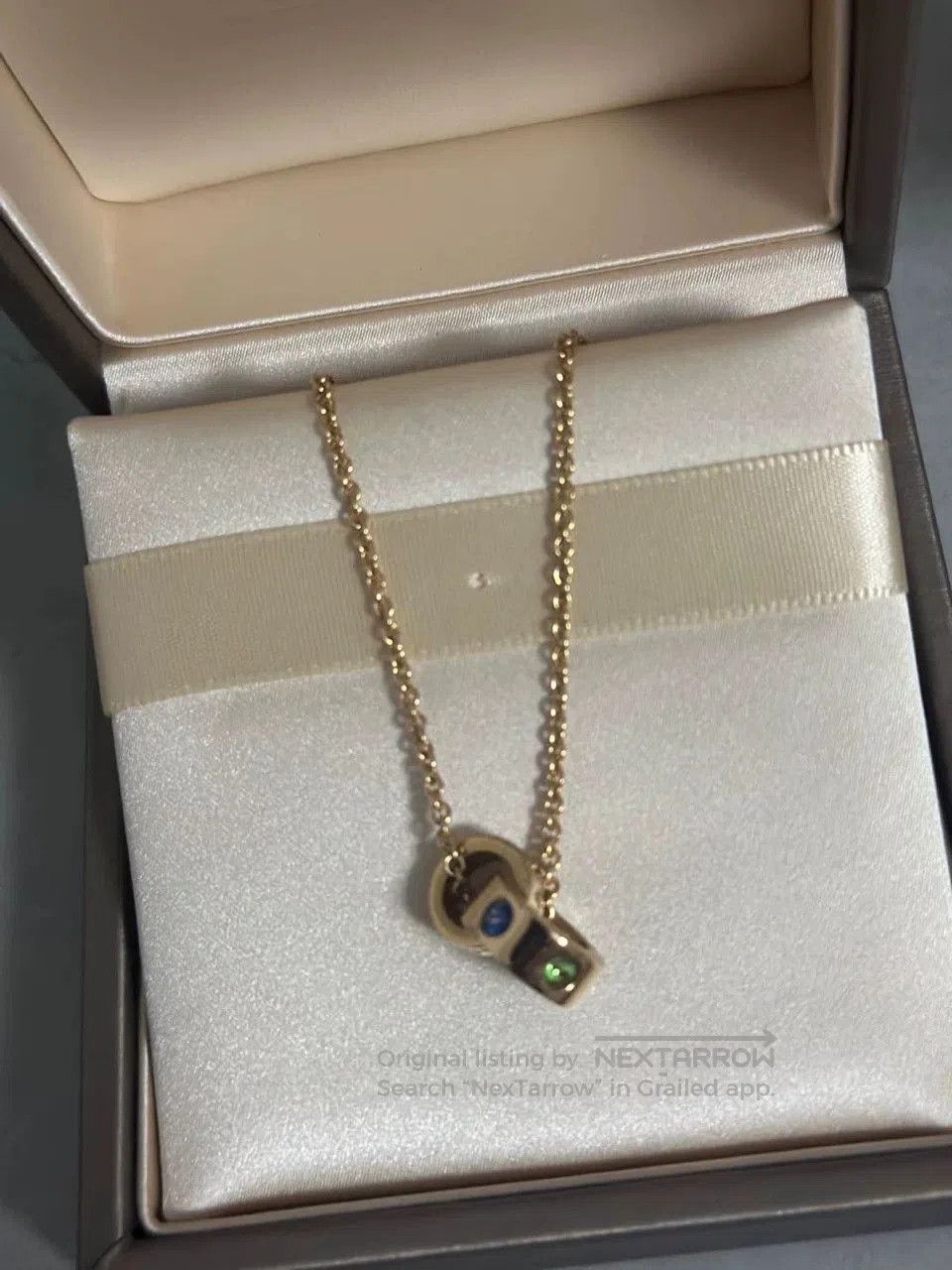 Bvlgari Bvlgari Double Ring Gemstone Necklace. Size ONE SIZE - 4 Thumbnail