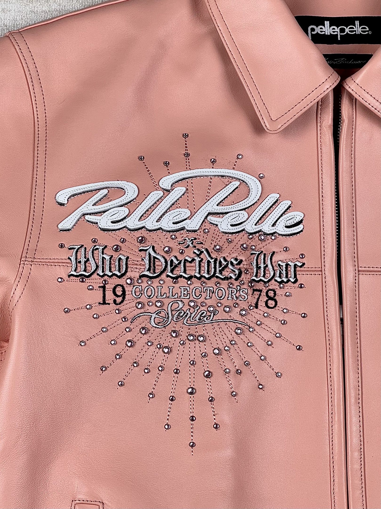 Who Decides War WDW x PP 'GREATEST OF ALL TIME' GENUINE LEATHER JACKET Size US S / EU 44-46 / 1 - 7 Thumbnail