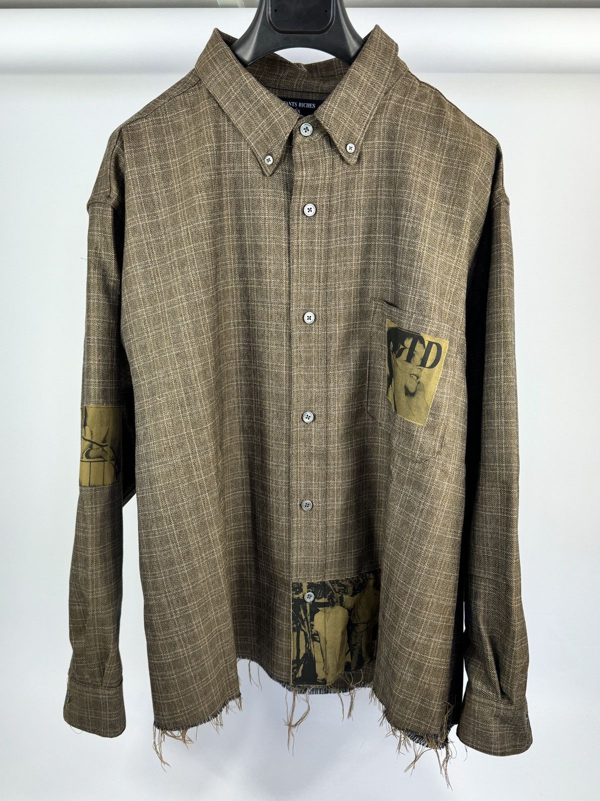 Enfants Riches Deprimes ASSEMBLAGE WOOL FLANNEL SHIRT Size US XXL / EU 58 / 5 - 1 Thumbnail