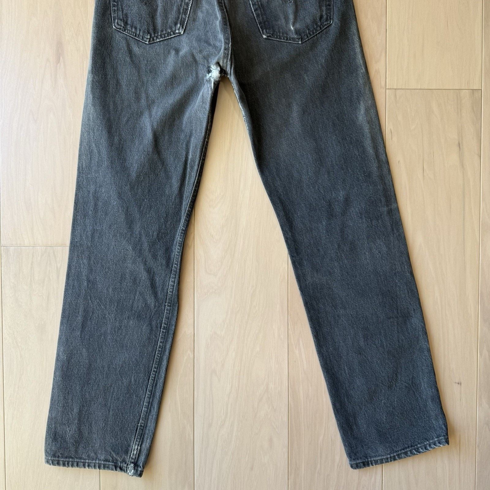Levi's Vintage Levis 501 Jeans 32 Black 80s Dark Wash Made USA Size US 32 / EU 48 - 10 Thumbnail