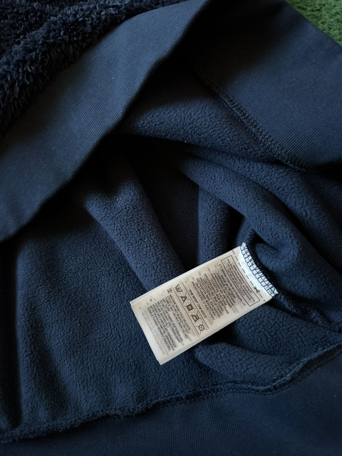Adidas Adidas Originals "Sherpa" Fleece Trefoil Hoodie - Navy Blue Size US L / EU 52-54 / 3 - 4 Thumbnail
