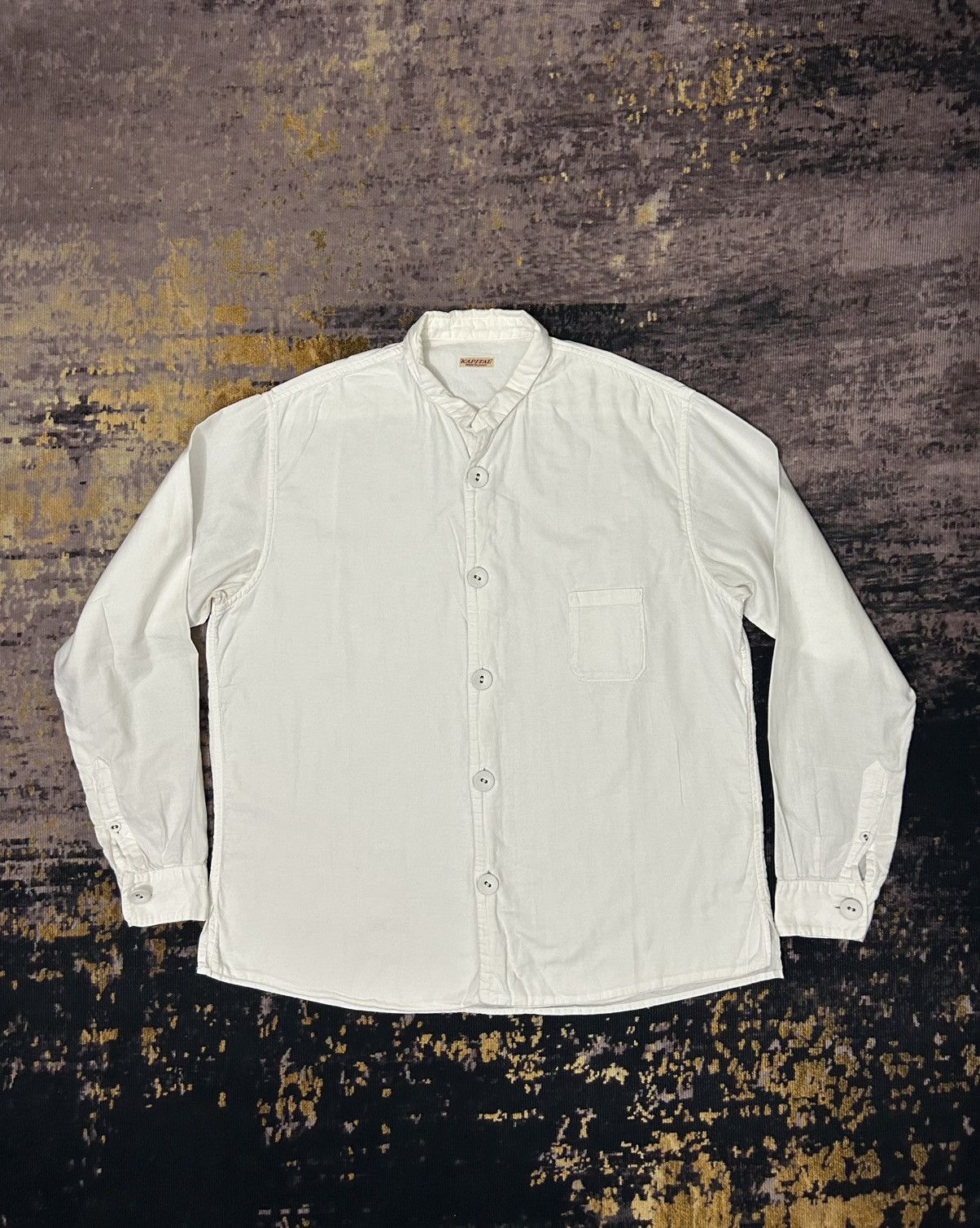 Kapital Kapital Long Sleeve Big Button White Shirt Size US M / EU 48-50 / 2 - 1 Thumbnail