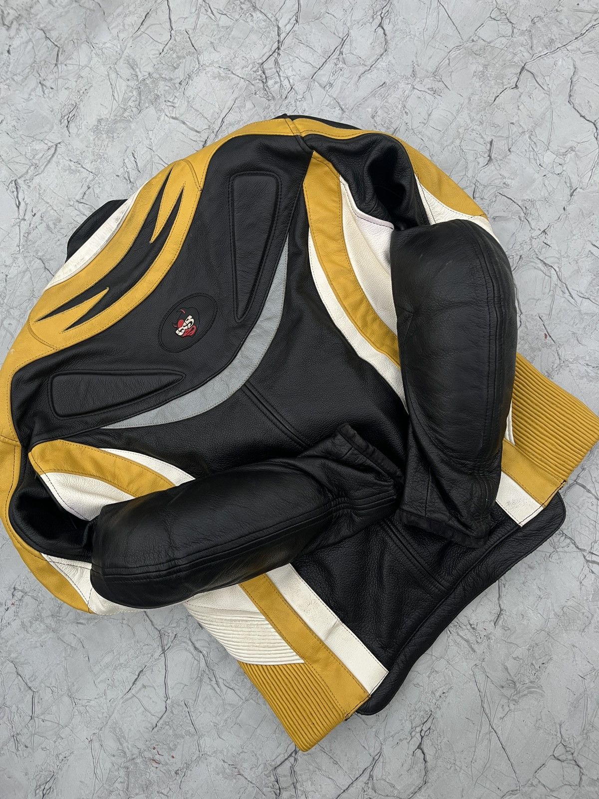 Vintage Vintage IXS RX-5T Racing Swiss Leather Moto Jacket Size US L / EU 52-54 / 3 - 11 Thumbnail