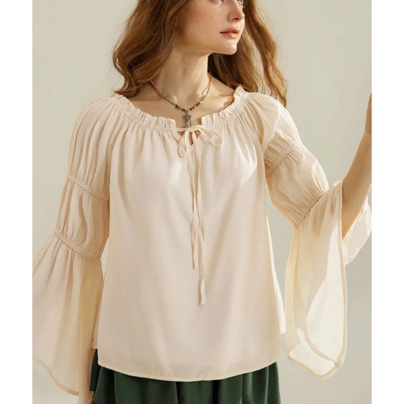 Black Scale Scarlet Darkness Renaissance Off Shoulder Virago Sleeve Top Size M / US 6-8 / IT 42-44 - 1 Thumbnail