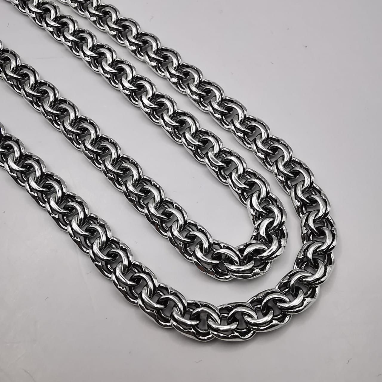 Sterling Silver Vintage Chain Necklece,925 Sterling Silver,Signed , 26,11g Size ONE SIZE - 6 Thumbnail