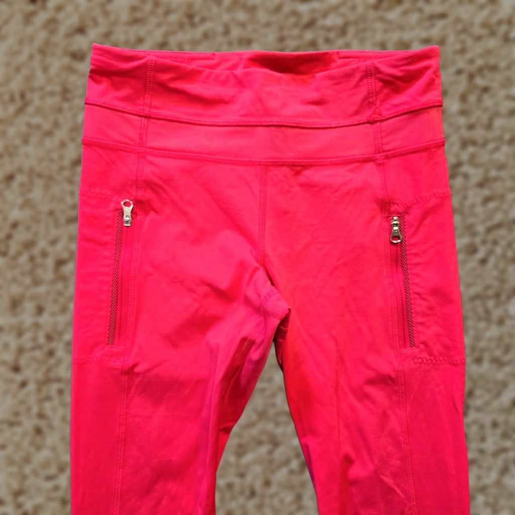 Lululemon Lululemon Leggings Womens Size 4 Pink Capri Pull On Athletic Skinny Cropped Activewear Size 27" / US 4 / IT 40 - 1 Thumbnail