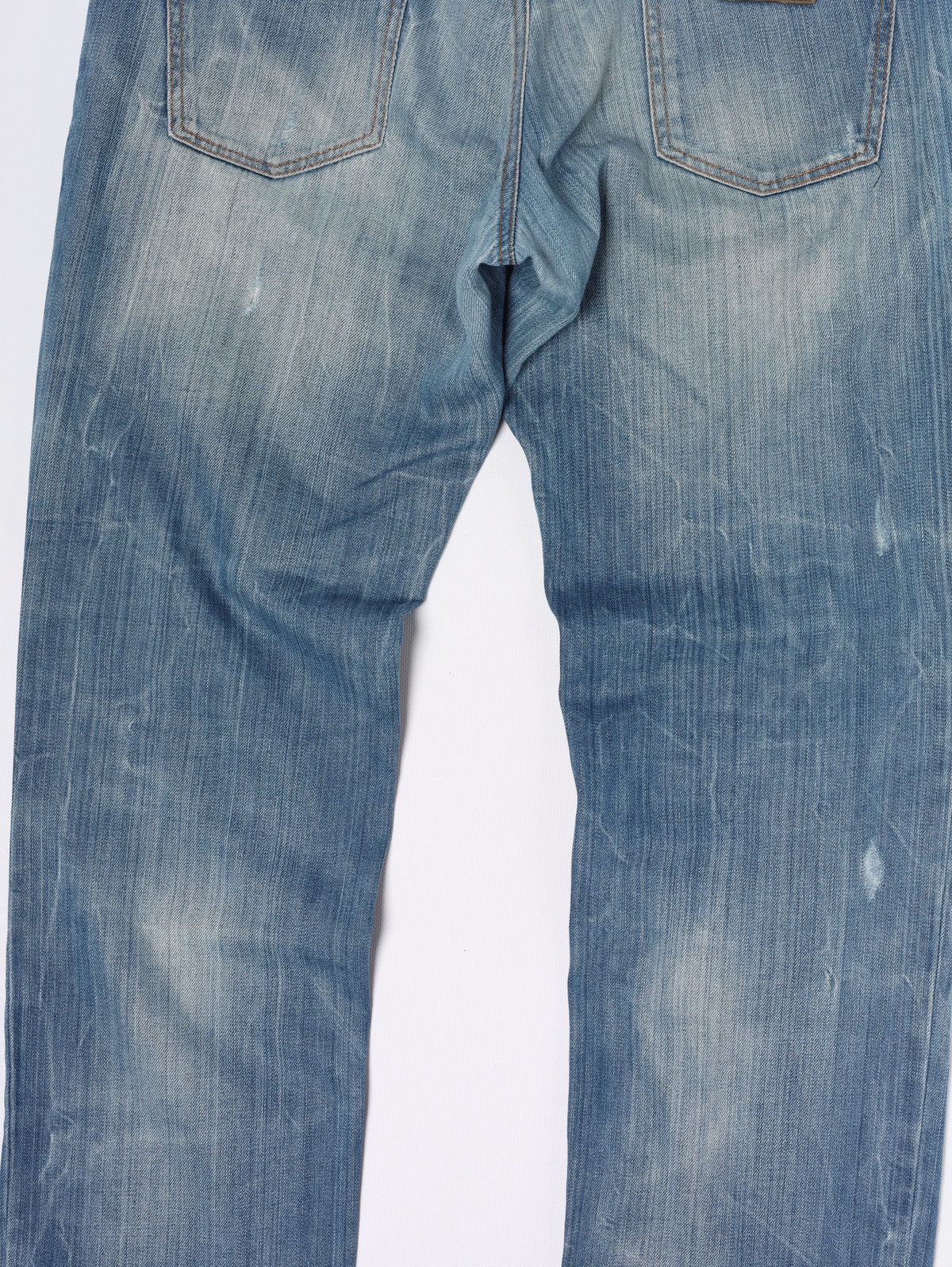 Dolce & Gabbana Dolce Gabbana Fade Denim Pants Blue Jeans Metal Logo Washed Size US 34 / EU 50 - 16 Thumbnail
