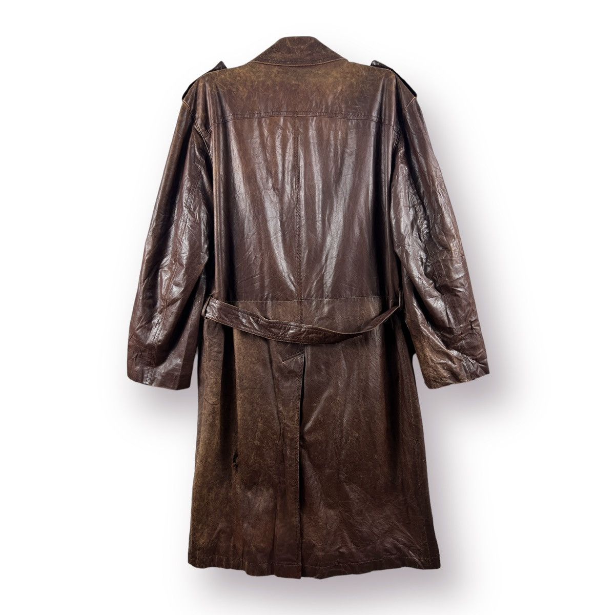 Other 🔥 LEATHER URBAN INTERMEZZO TRENCH COAT Size US S / EU 44-46 / 1 - 19 Thumbnail