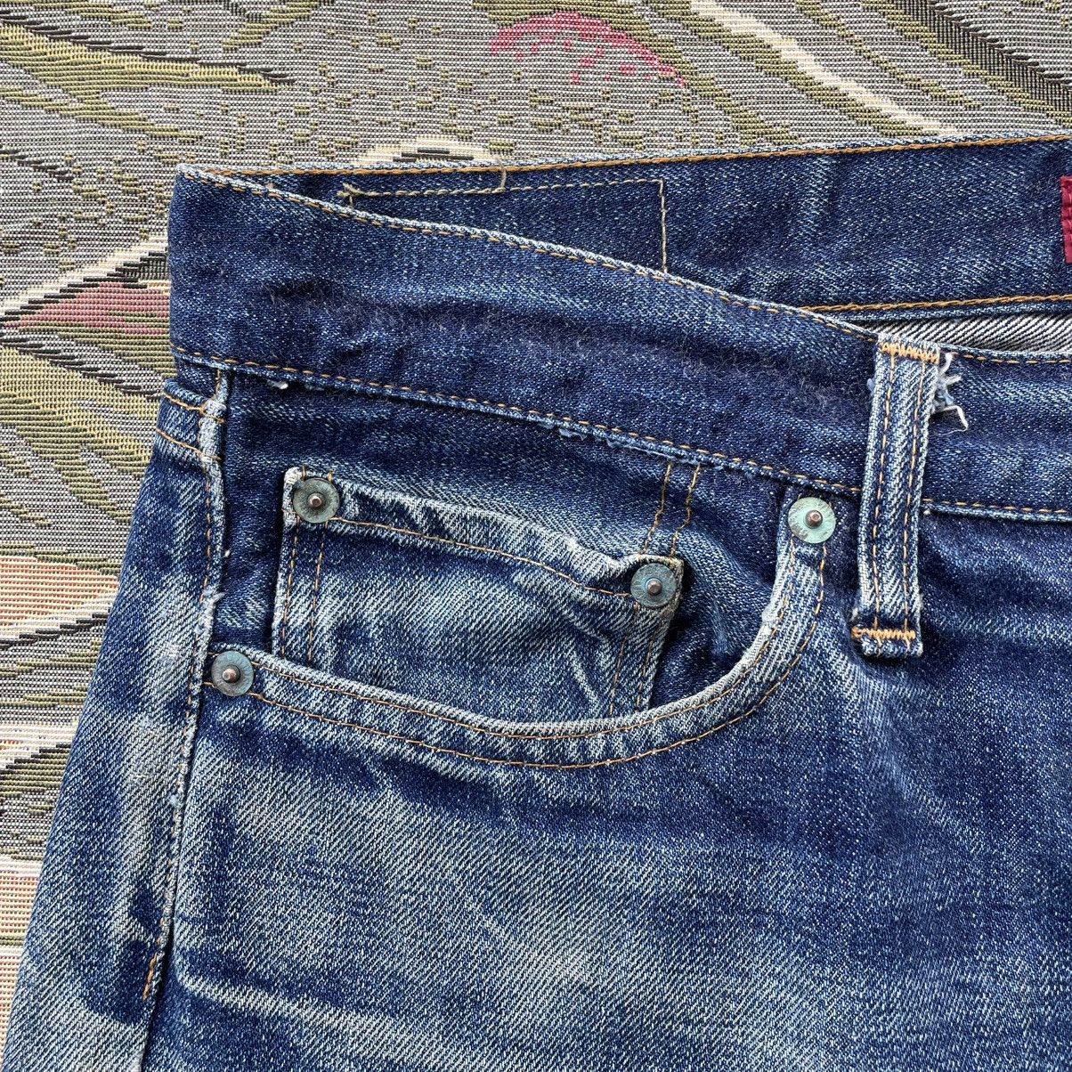 RESOLUTE Thrashed Resolute Selvedge Distressed Jeans Size US 32 / EU 48 - 3 Thumbnail