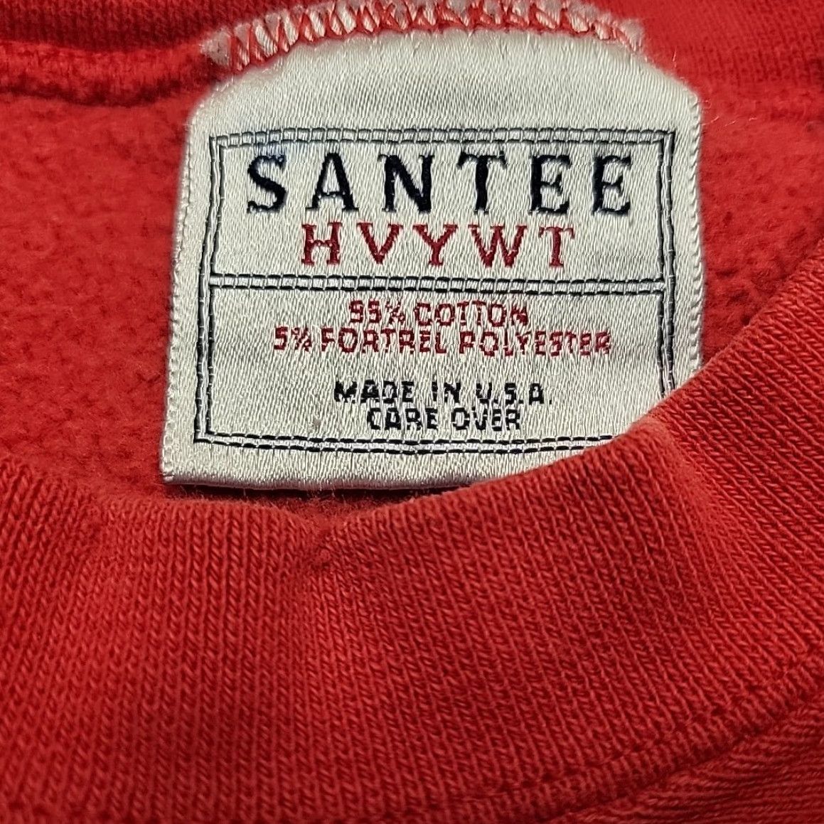 Vintage VTG Pabst Beer Sweatshirt SANTEE HVWT Pullover Crewneck Made in USA Mens XL Red Graphic Print 90s Decade Size US XL / EU 56 / 4 - 3 Thumbnail