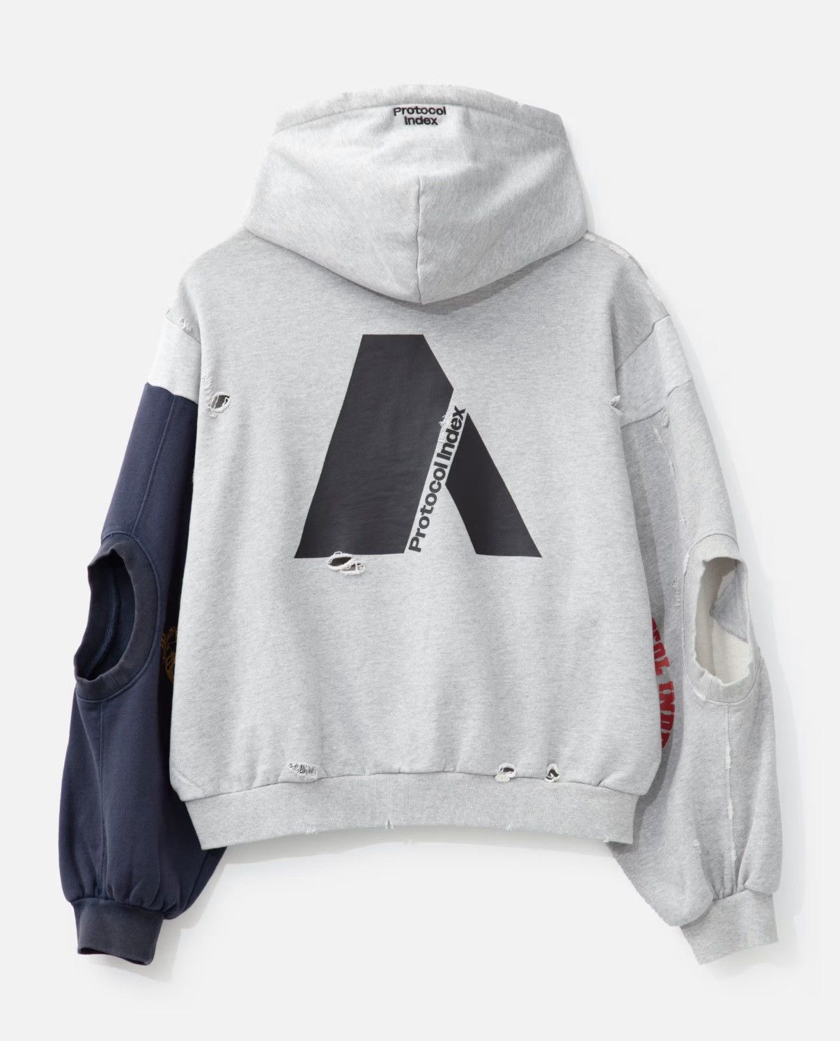 PROJECT G/R Protocol Index - Reconstructed Sweatshirts Zip Hoodie Size US M / EU 48-50 / 2 - 2 Thumbnail