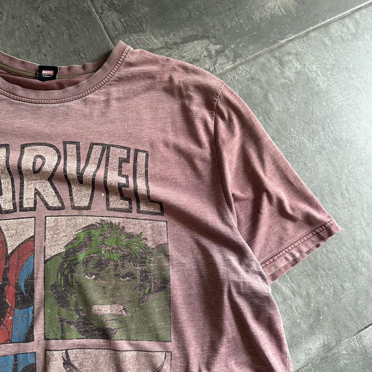 Marvel Comics × Vintage Vintage Dc Comics T-shirts Marvel Comics Big Logo Trashed Size US XXL / EU 58 / 5 - 4 Thumbnail