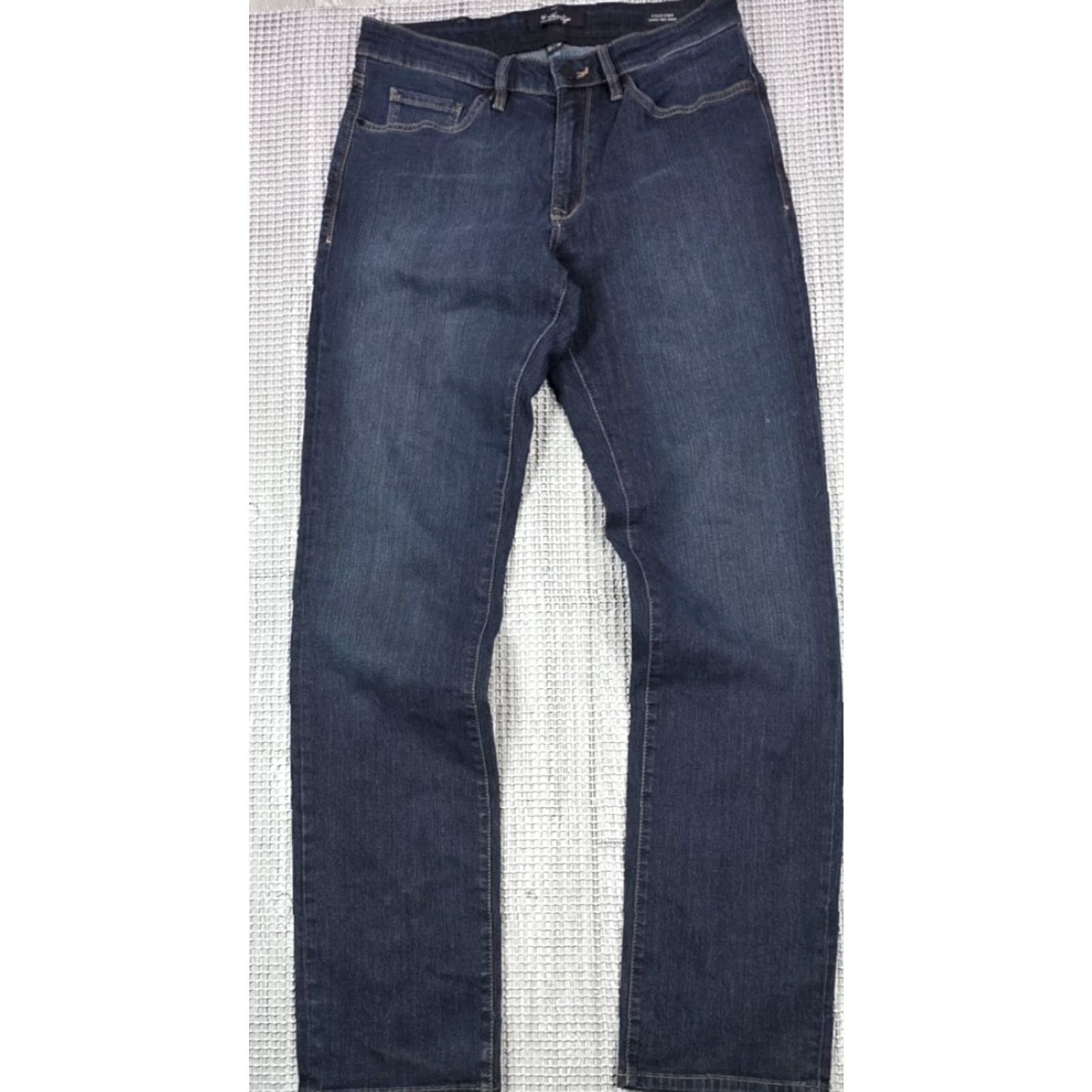 Vintage 34 Heritage Jeans Mens 34x36 Denim Blue Charisma Comfort-Rise Stretch Dark Wash Jeans City Logo Preppy 90s Mens Size US 34 / EU 50 - 2 Thumbnail