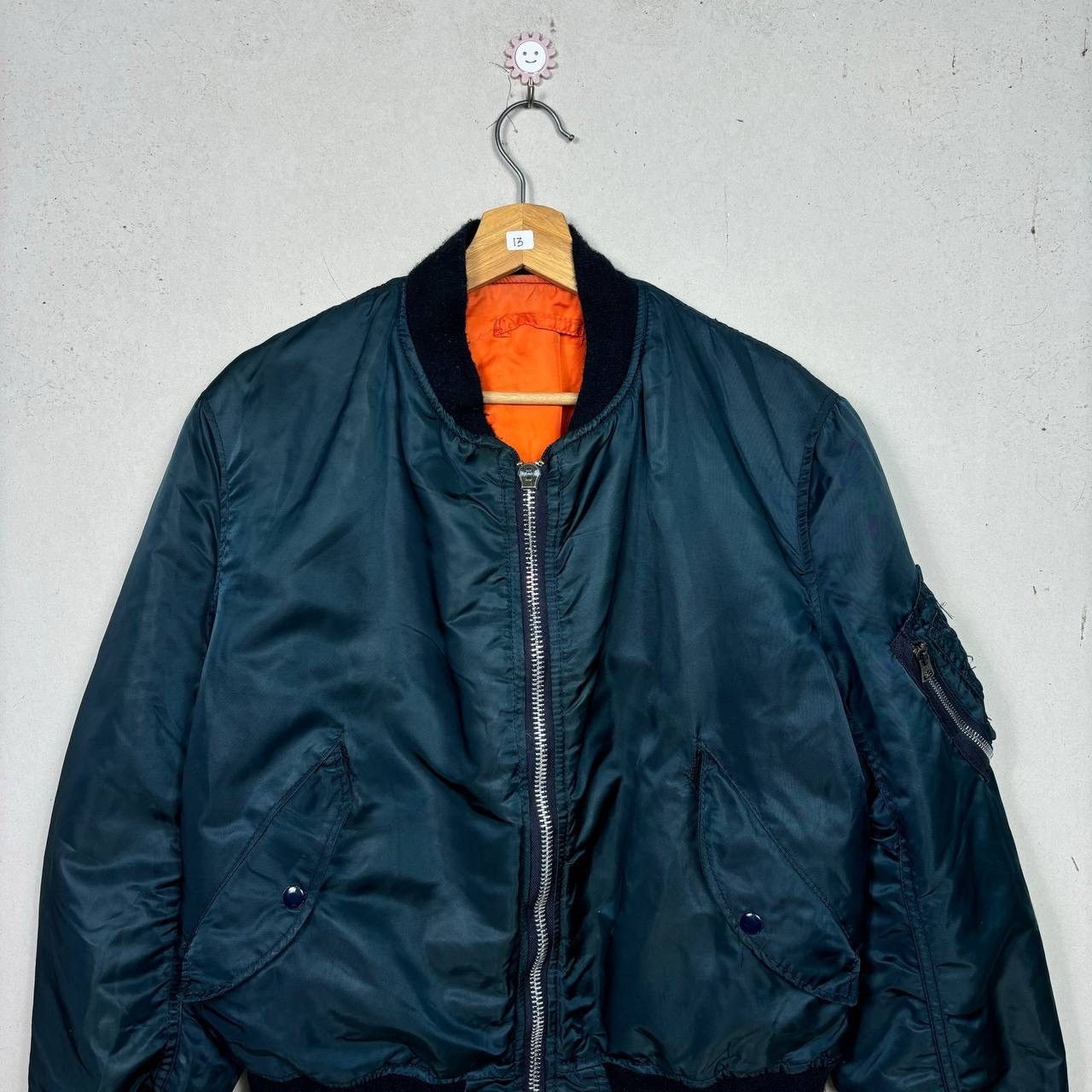 Alpha Industries VTG Alpha Industries MA-1 Bomber Flight Jacket Large USA Size US L / EU 52-54 / 3 - 4 Thumbnail