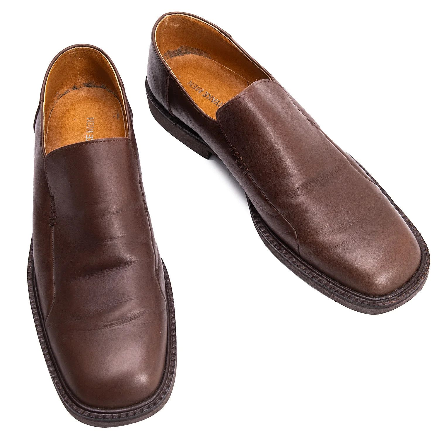 Issey Miyake Leather Slip-On Shoes in Brown Size 25 Size US 7 / EU 40 - 1 Thumbnail