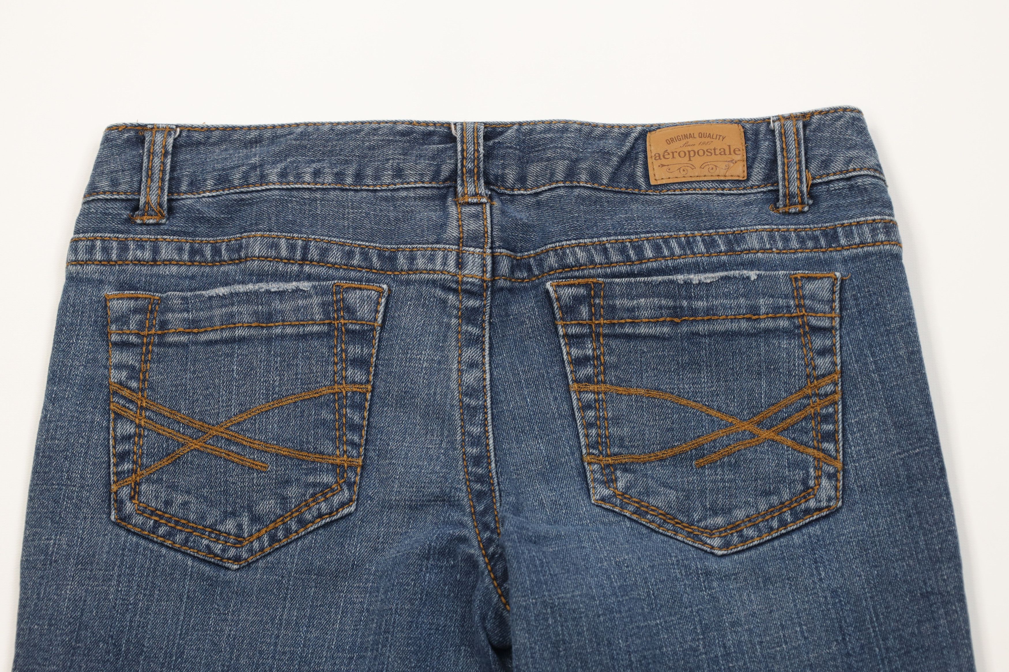 American Eagle Outfitters Vintage Y2K American Eagle Hailey Skinny Flared Jeans Blue Size 30" / US 8 / IT 44 - 11 Thumbnail