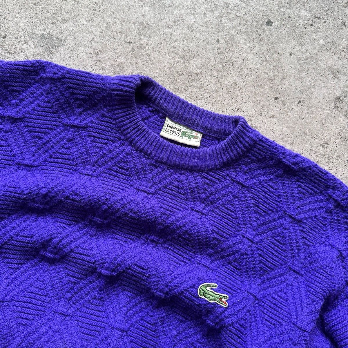 Lacoste Lacoste Vintage Mens Knit Sweater Purple Made in France Logo Size US M / EU 48-50 / 2 - 3 Thumbnail