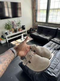 Chrome Hearts Suede Birkenstocks