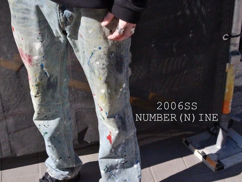Other Number (N)ine Number Nine Splash Paint Jeans-2507 Size US 28 / EU 44 - 1 Thumbnail
