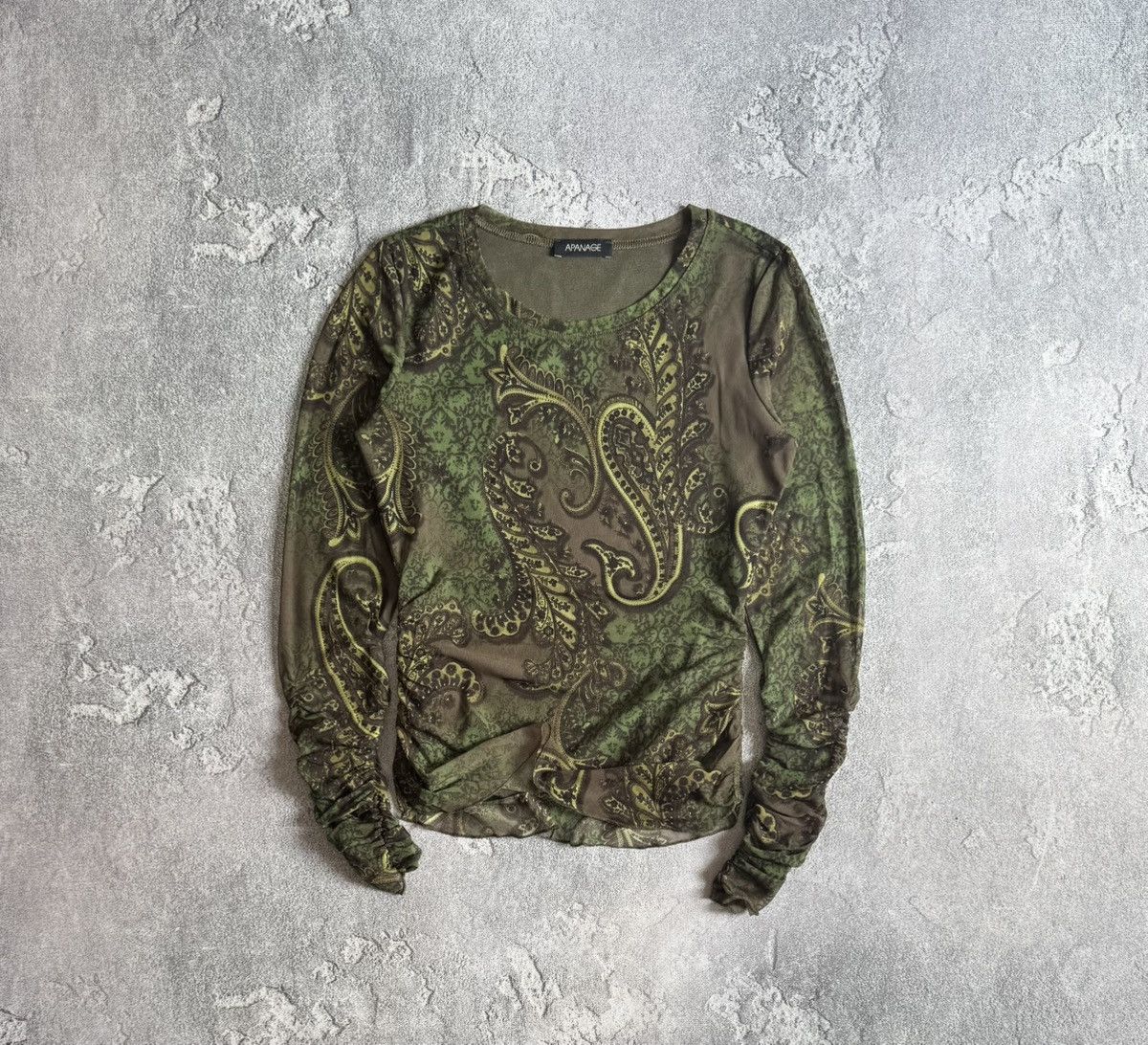 Japanese Brand Apanage all printed flowers mesh long sleeve style Gaultier Size M / US 6-8 / IT 42-44 - 1 Thumbnail