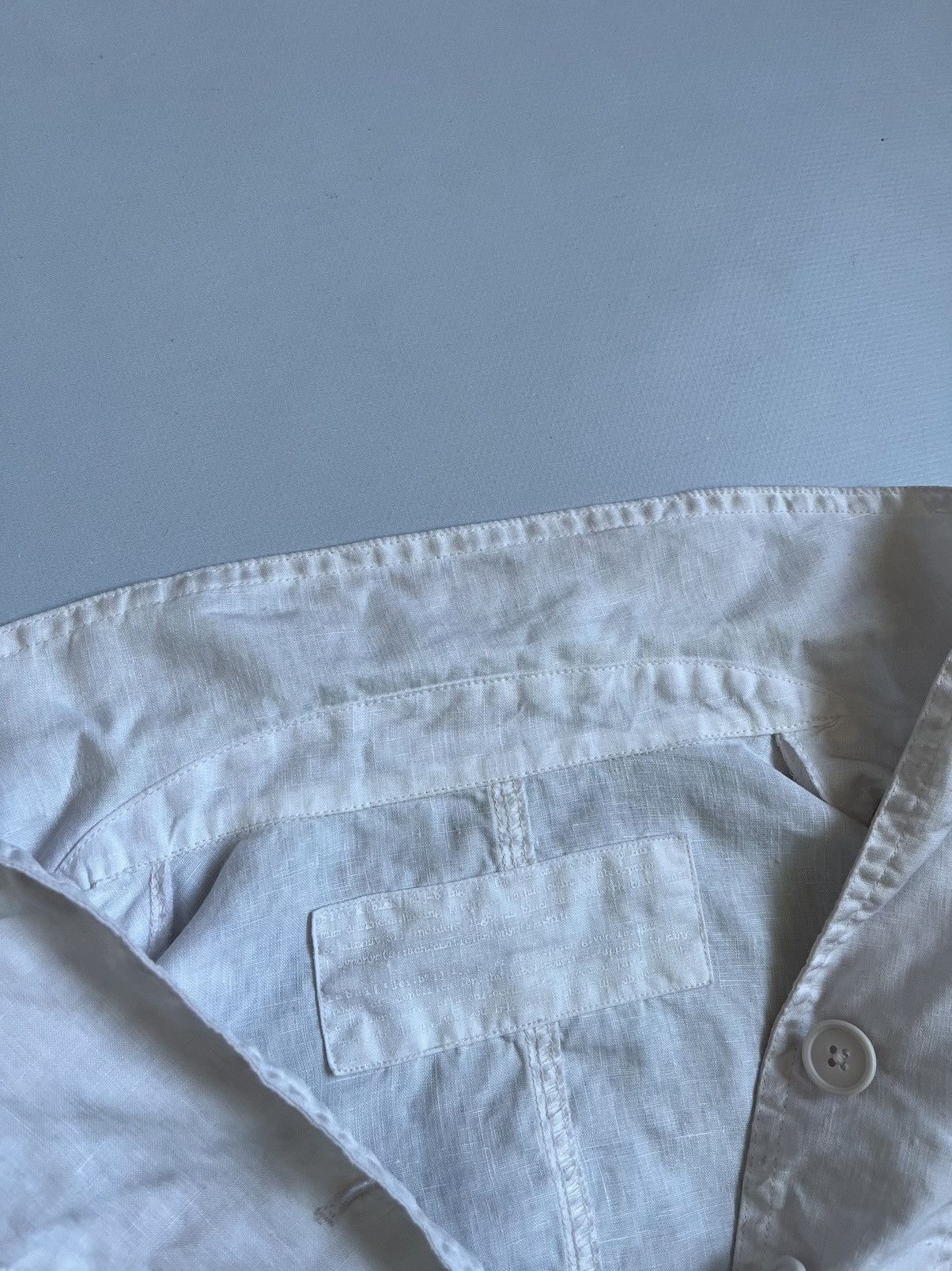 Black Label × Rundholz RUNDHOLZ Black Label Women White Linen Faded Pocket Blazer Size M / US 6-8 / IT 42-44 - 4 Thumbnail