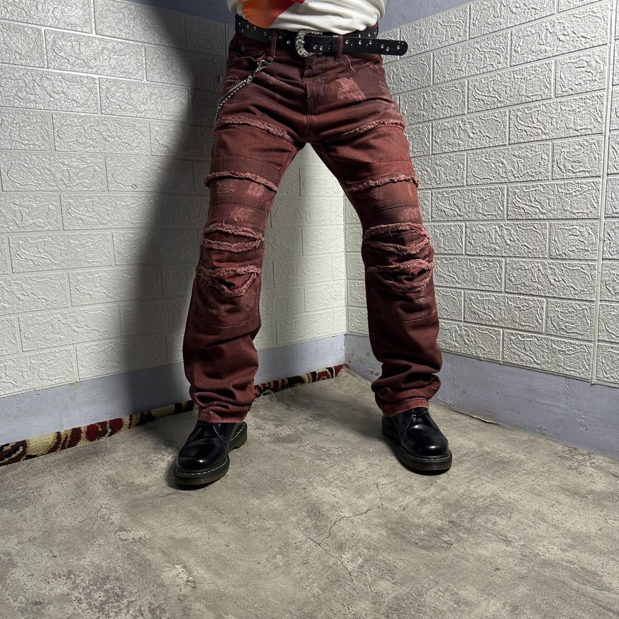 Japanese Brand Semantic Design Destressed Jeans Size US 30 / EU 46 - 2 Thumbnail