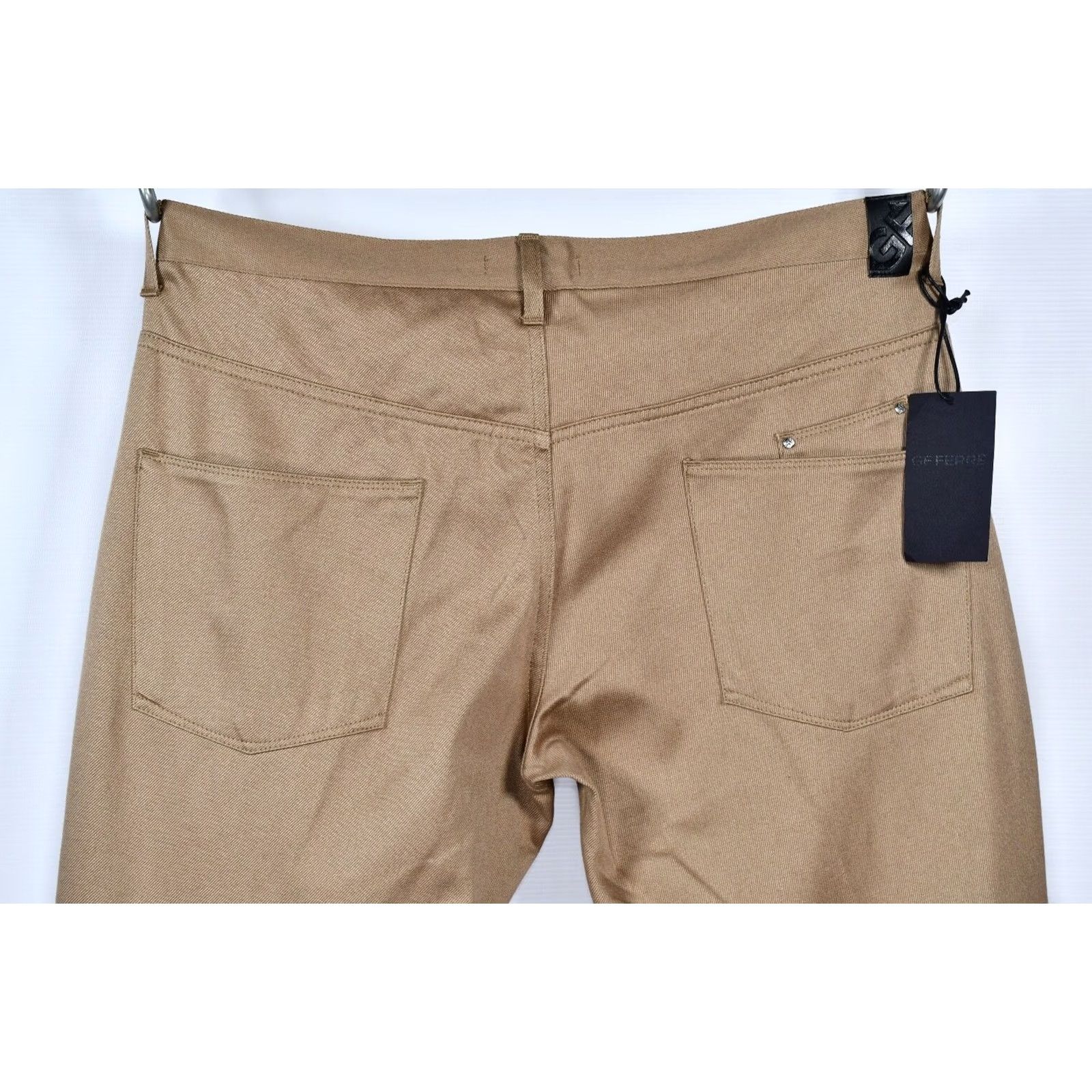 Vintage GF FERRE Pants Men Wide-Leg 5-Pocket Zip Detalis Size 40 Beige Vintage? No Size US 40 / EU 56 - 7 Thumbnail