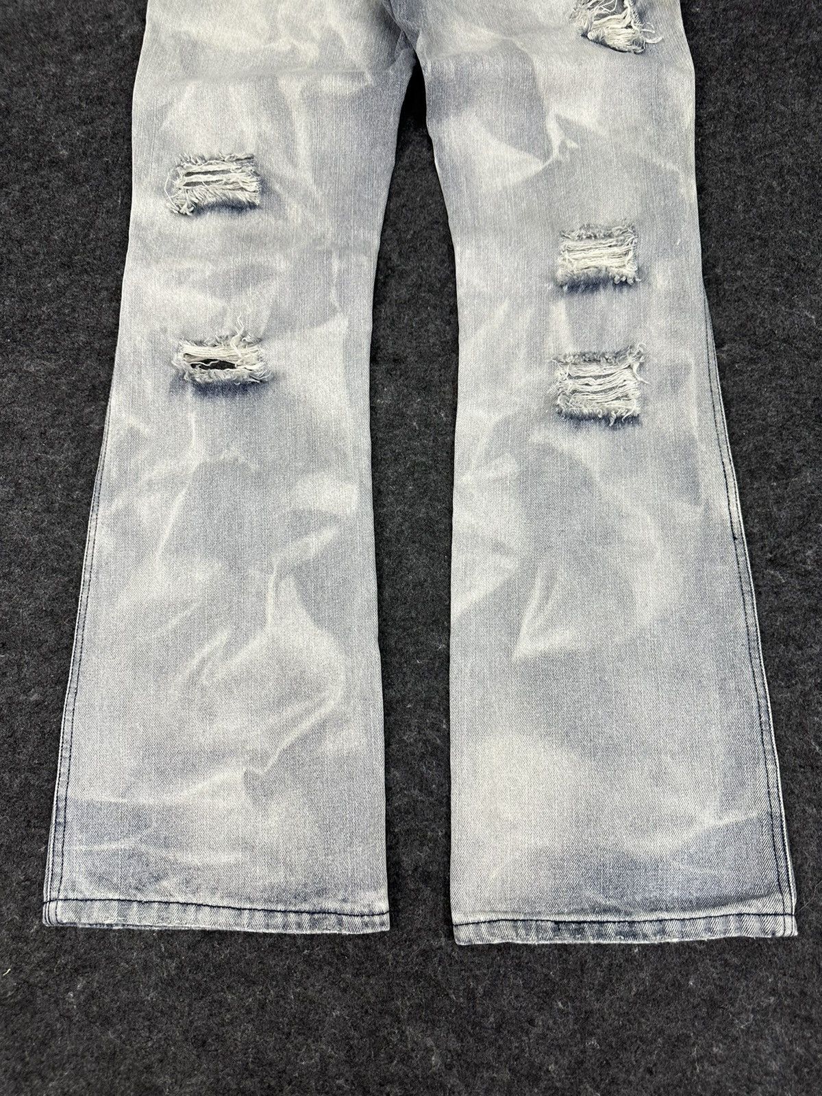 If Six Was Nine Vintage Zerosail Rock Punk Flare Denim D716 Size US 32 / EU 48 - 5 Thumbnail