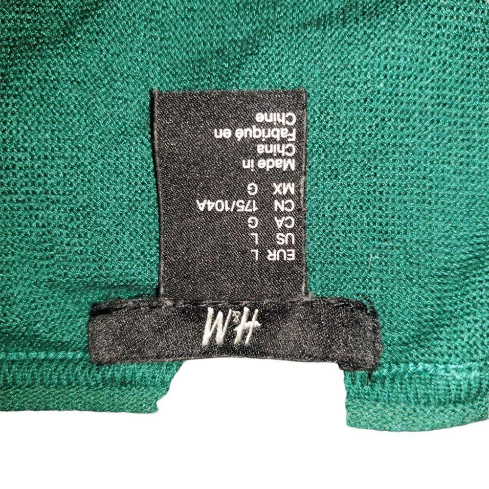 H&M CT479a H & M Ladies Green Tunic L Size L / US 10 / IT 46 - 3 Thumbnail