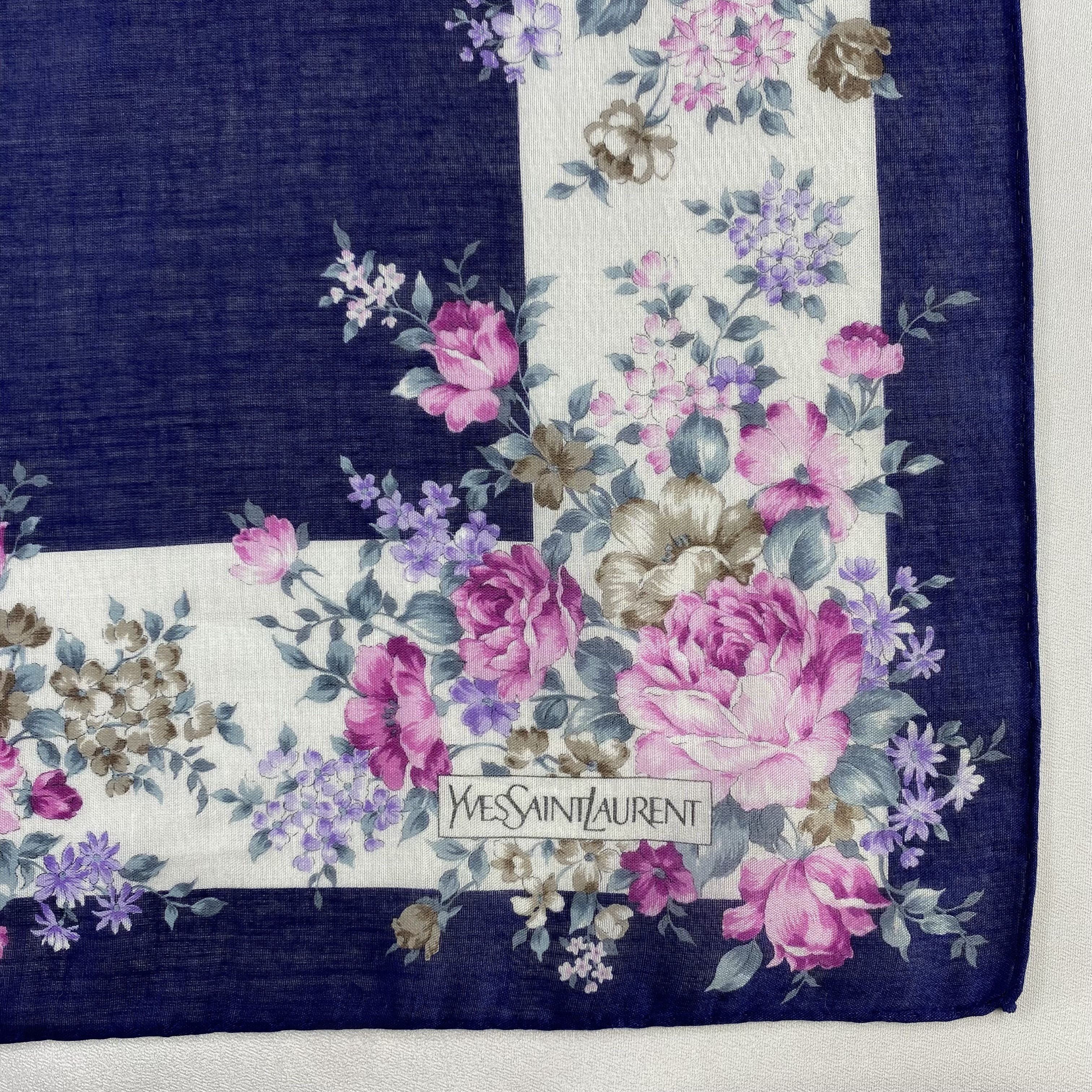 Vintage Yves Saint Laurent Handkerchief / Neckerchief-P1396 Size ONE SIZE - 3 Thumbnail