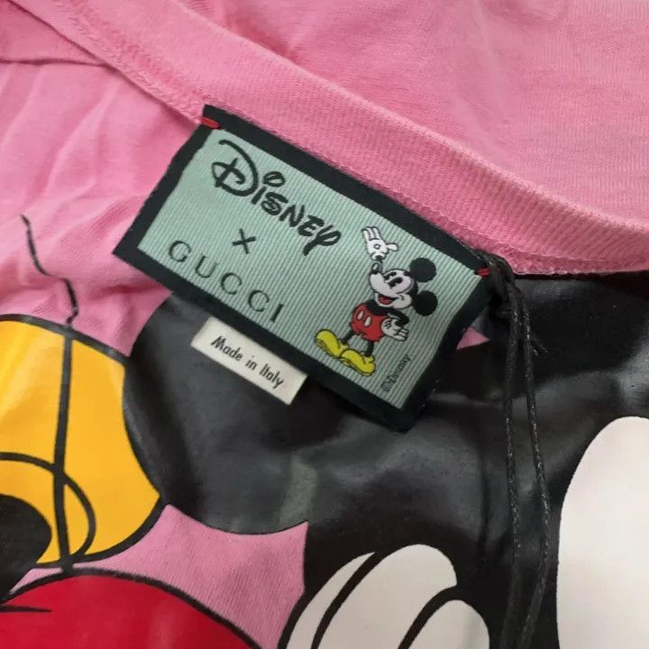 Gucci GUCCI x Disney Pink Mickey Mouse T-shirt-2507 Size XS / US 0-2 / IT 36-38 - 2 Thumbnail