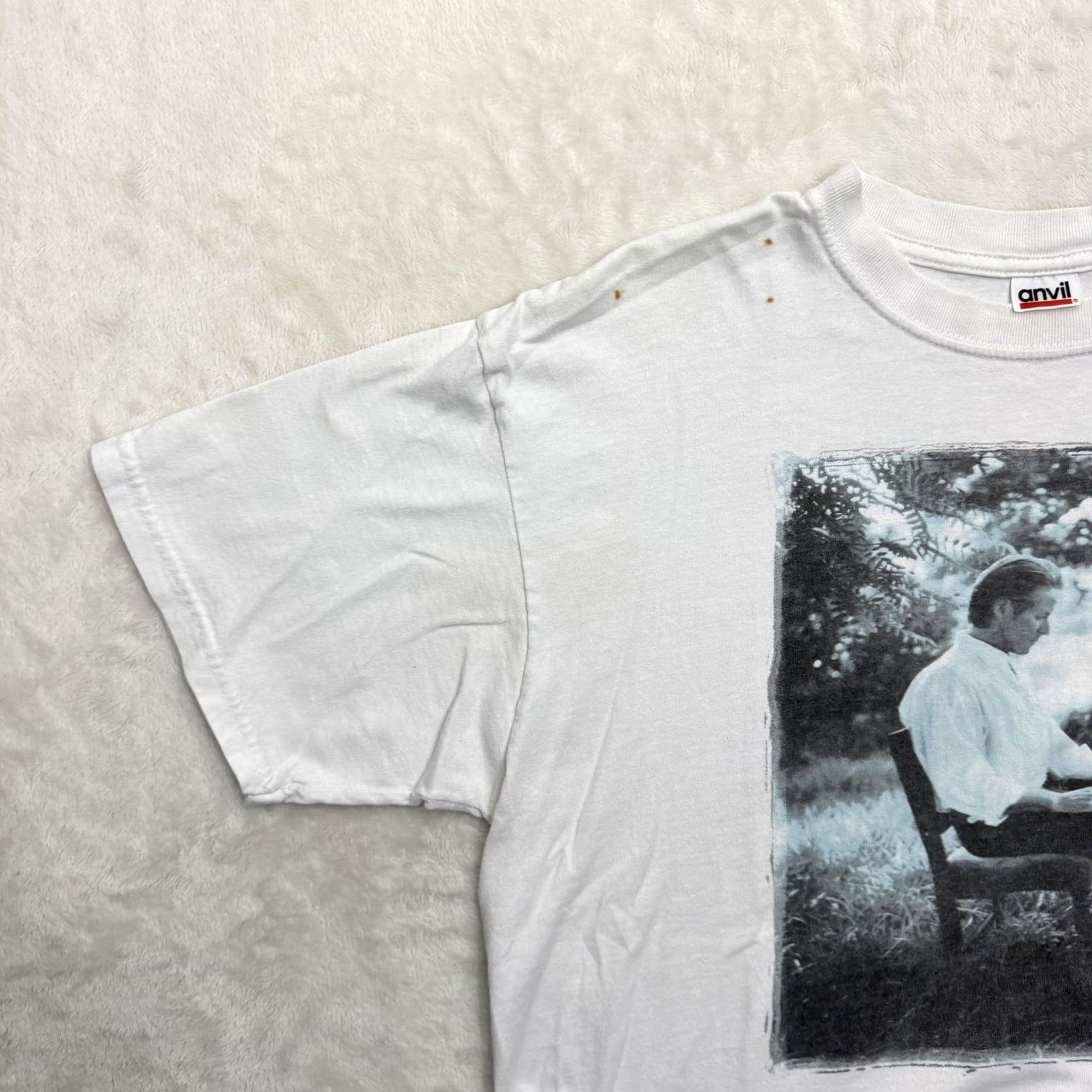 Anvil VINTAGE Don Henley Shirt Mens XL White Inside Job 2000 Tour Anvil Graphic Tee Size US XL / EU 56 / 4 - 6 Thumbnail