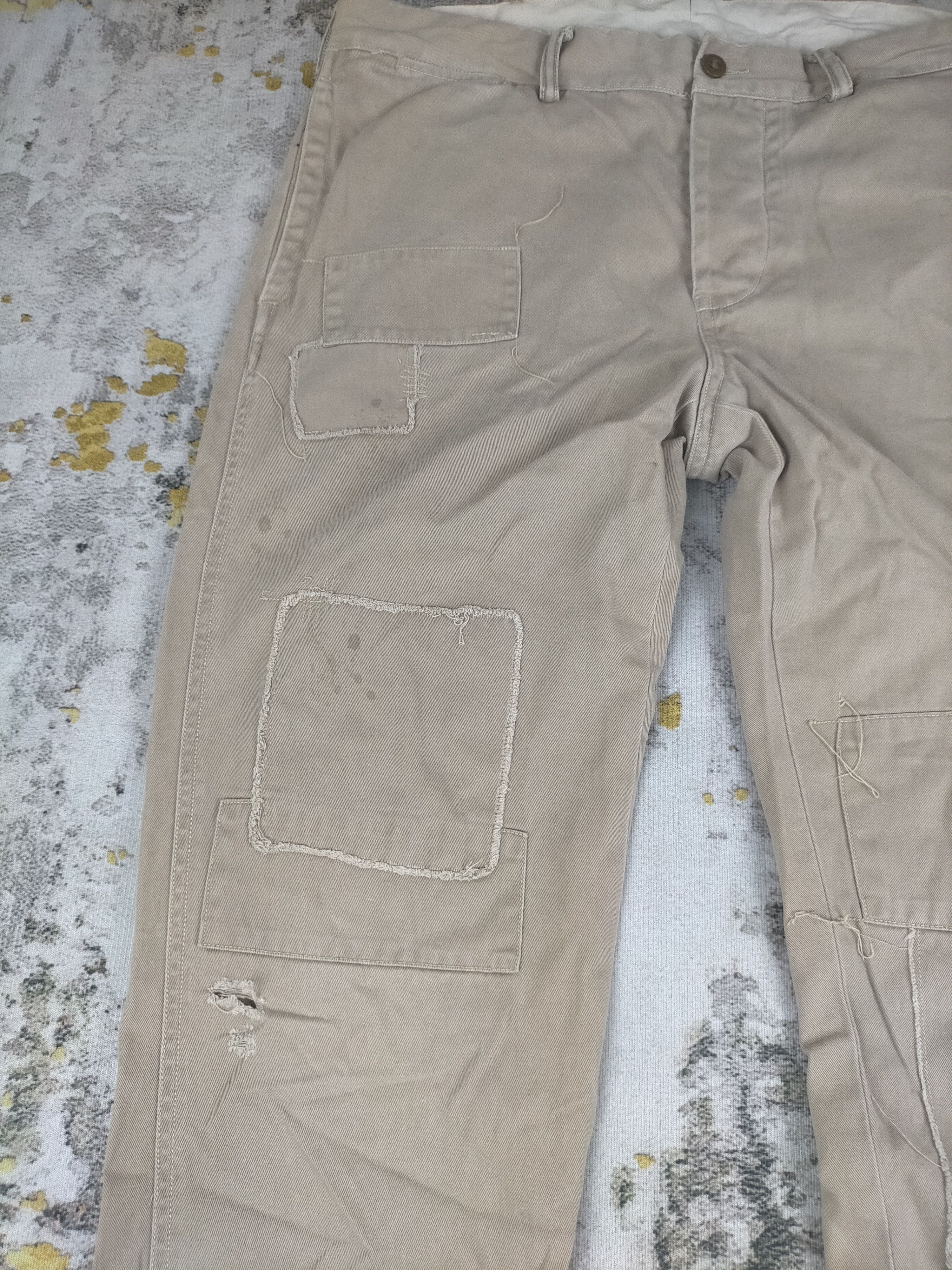 Ralph Lauren 🔥 Vintage Polo Ralph Lauren Patchwork Distressed Pants Size US 34 / EU 50 - 4 Thumbnail