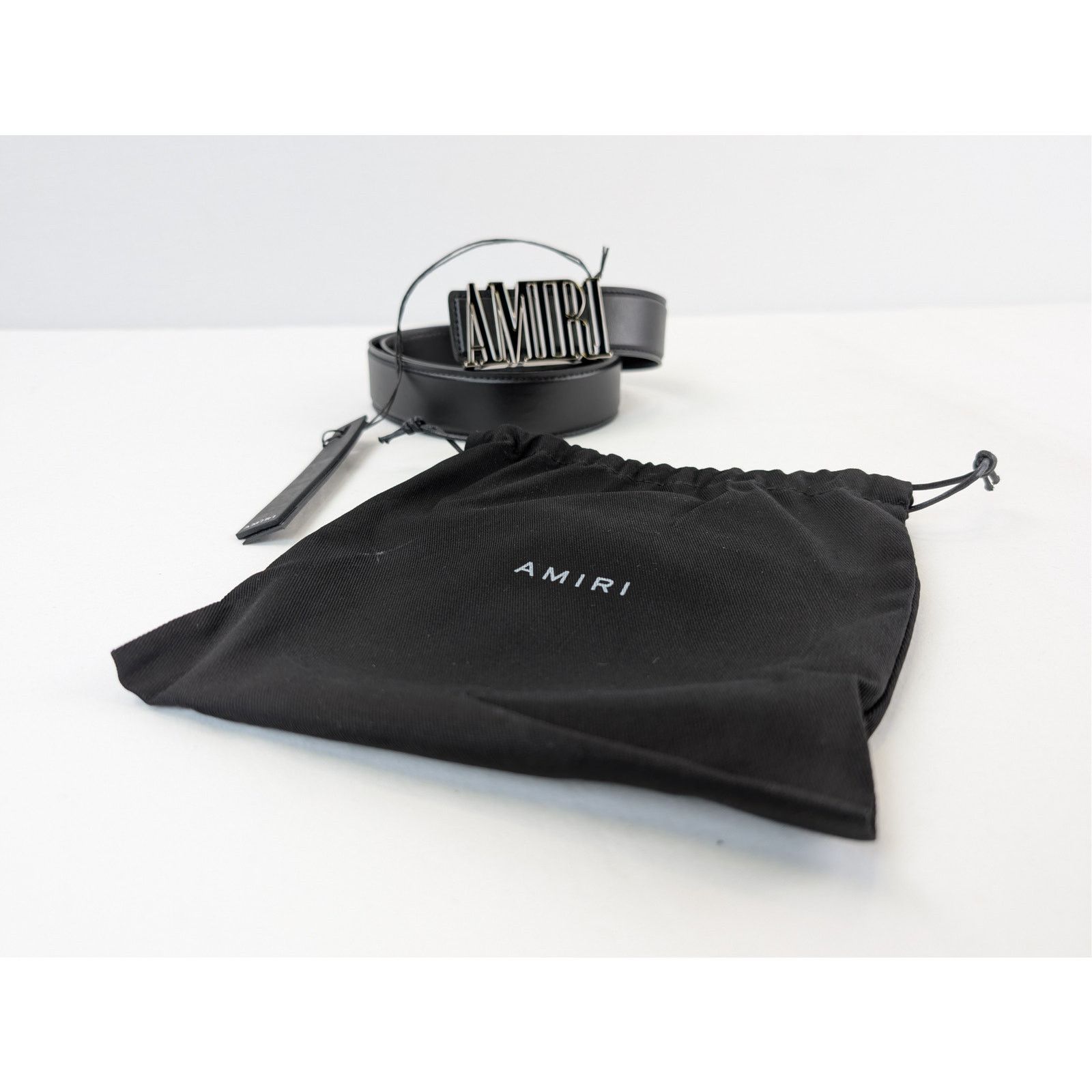 Amiri o1rshd1 Q:2 / Size: 100 / Nappa Amiri Core 4cm Belt in Black Size 40 - 16 Thumbnail