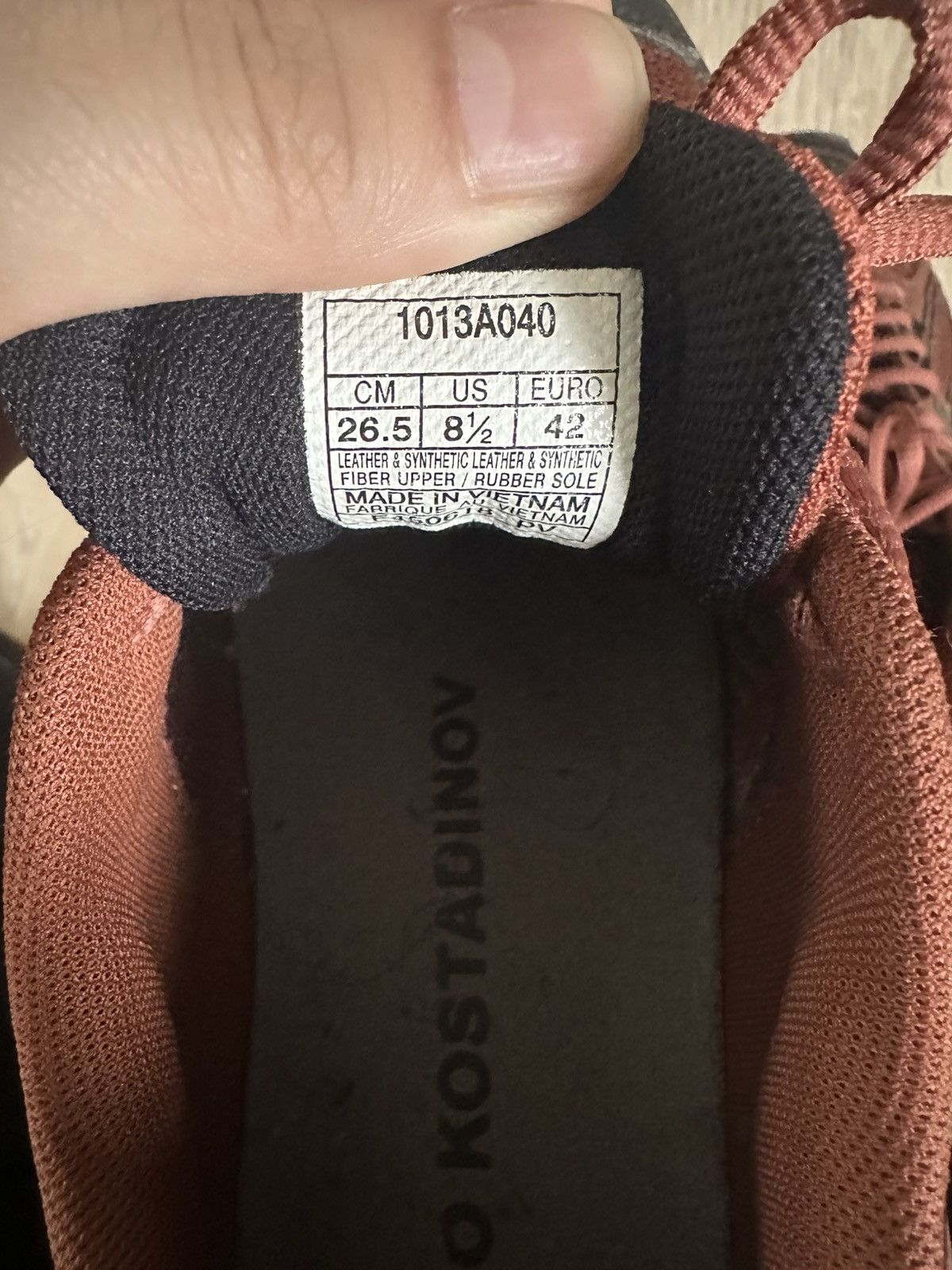 Asics × Kiko Kostadinov Kiko Kostadinov Asics Gel-burz 2 Burgundy Size US 8.5 / EU 41-42 - 7 Thumbnail