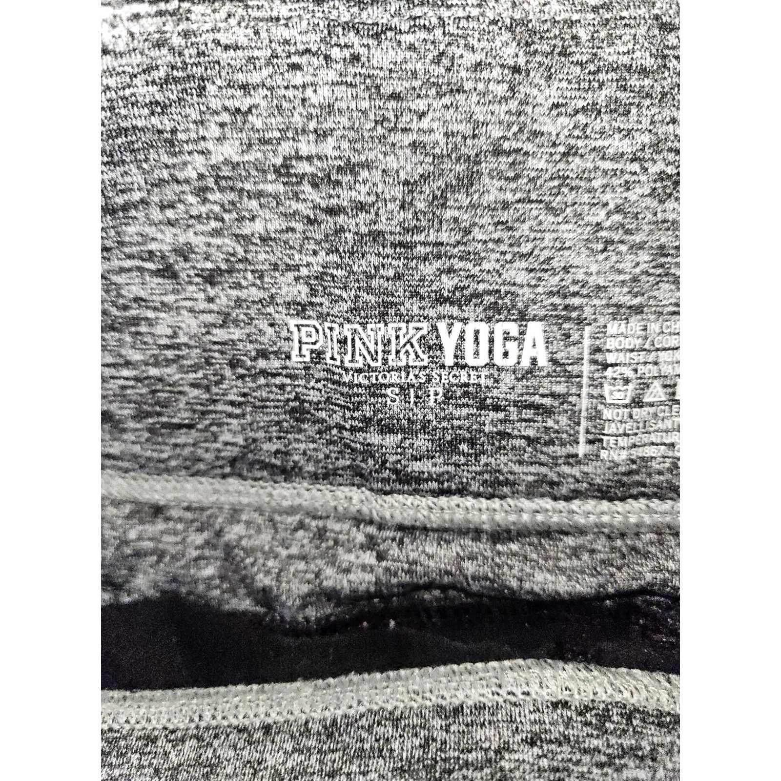 Victoria's Secret Victoria's Secret Pink Yoga Leggings Womens Small Black Fold Waist Athletic Gym Pants Size 28" / US 6 / IT 42 - 6 Thumbnail
