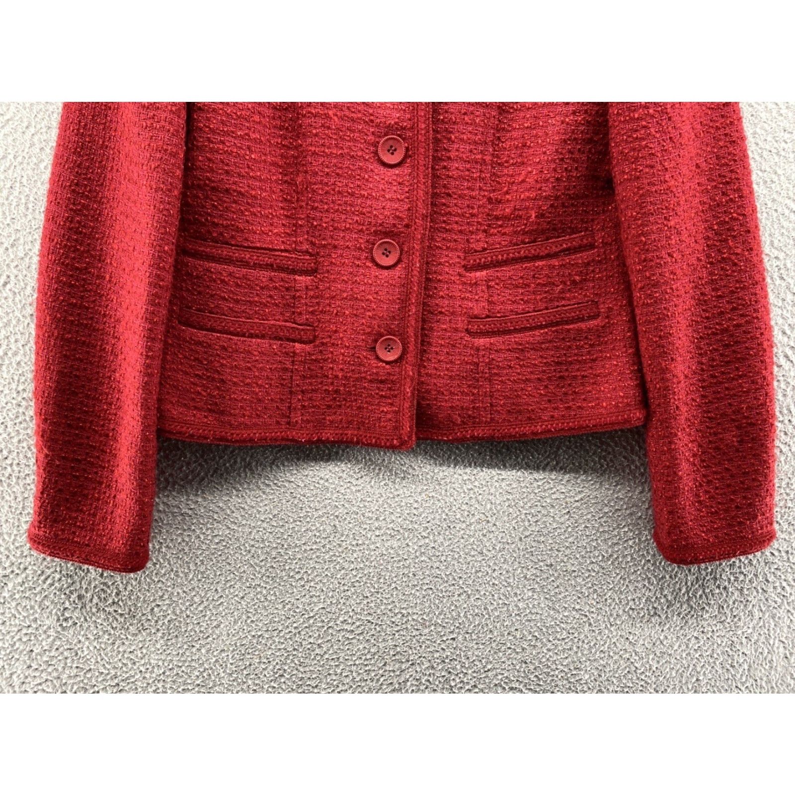 Pendleton Pendleton Blazer Jacket Women's Wool Blend Red Button Up Size 10 VTG 90s Wrapped in Color? Size L / US 10 / IT 46 - 2 Thumbnail