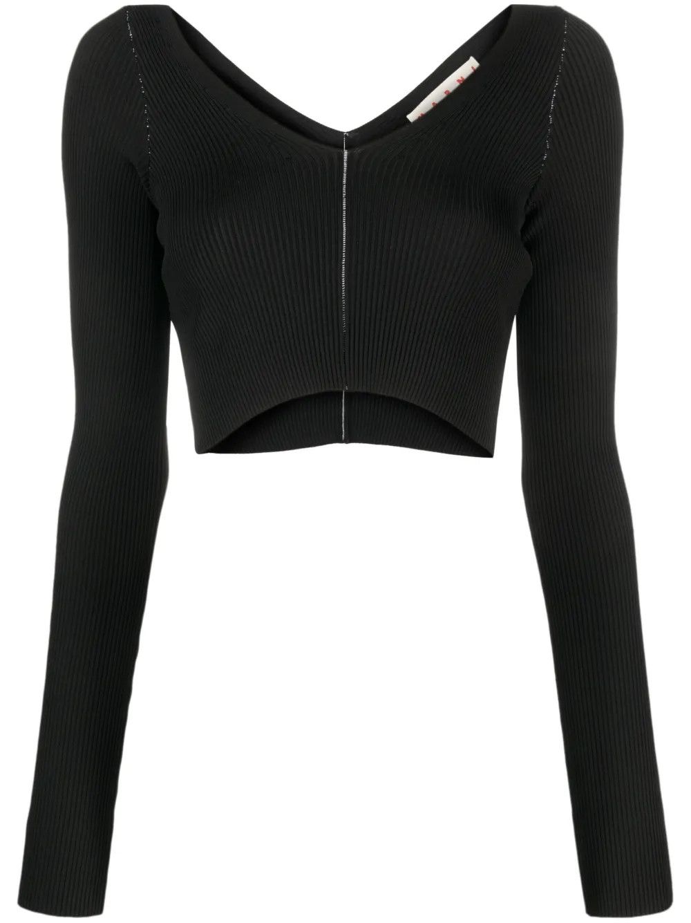 Marni o1y1125 V-neck Sweater in Black Size M / US 6-8 / IT 42-44 - 1 Thumbnail
