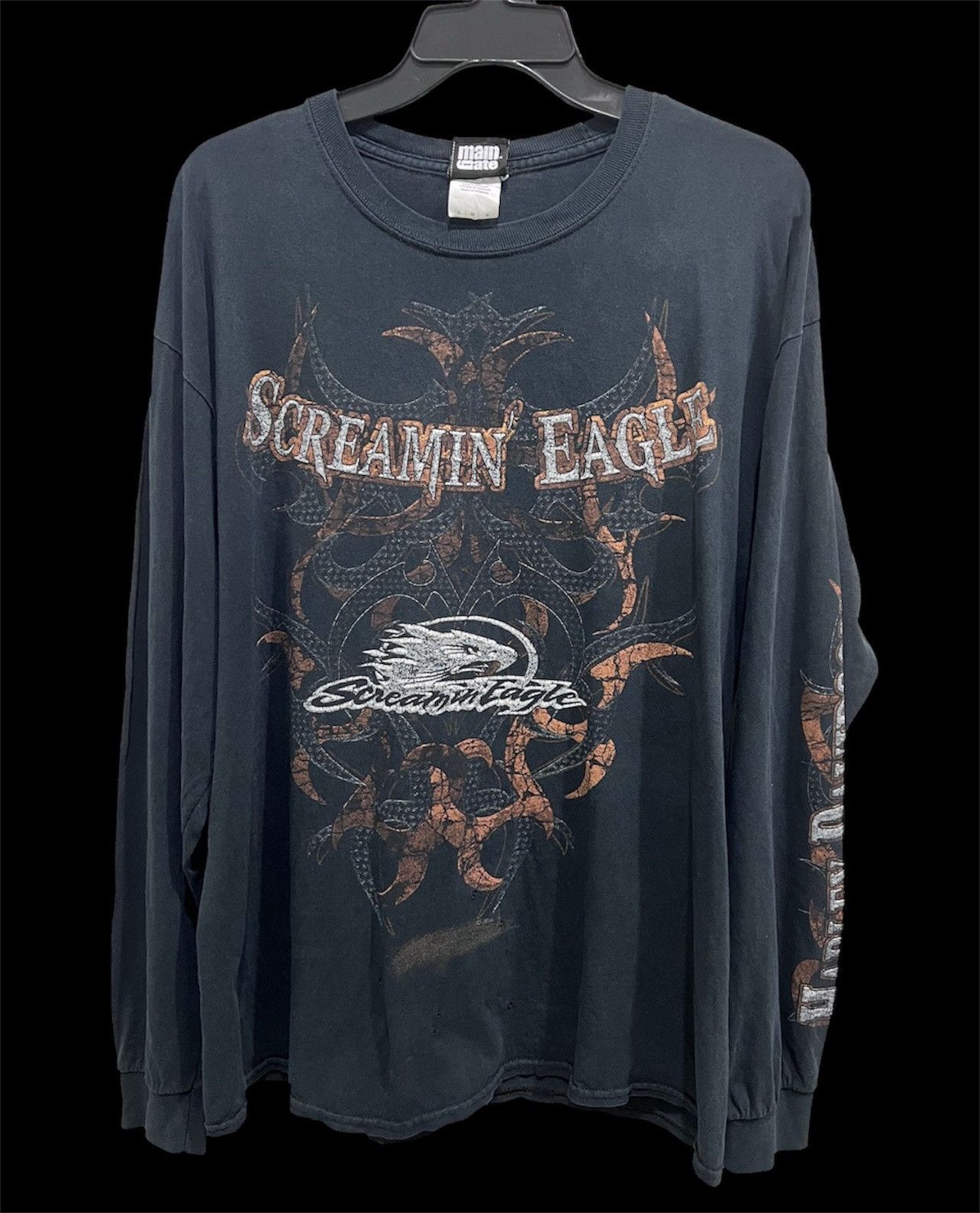 Harley Davidson Vintage Y2K Screaming Eagle Harley Davidson Tee Faded Size US L / EU 52-54 / 3 - 1 Thumbnail