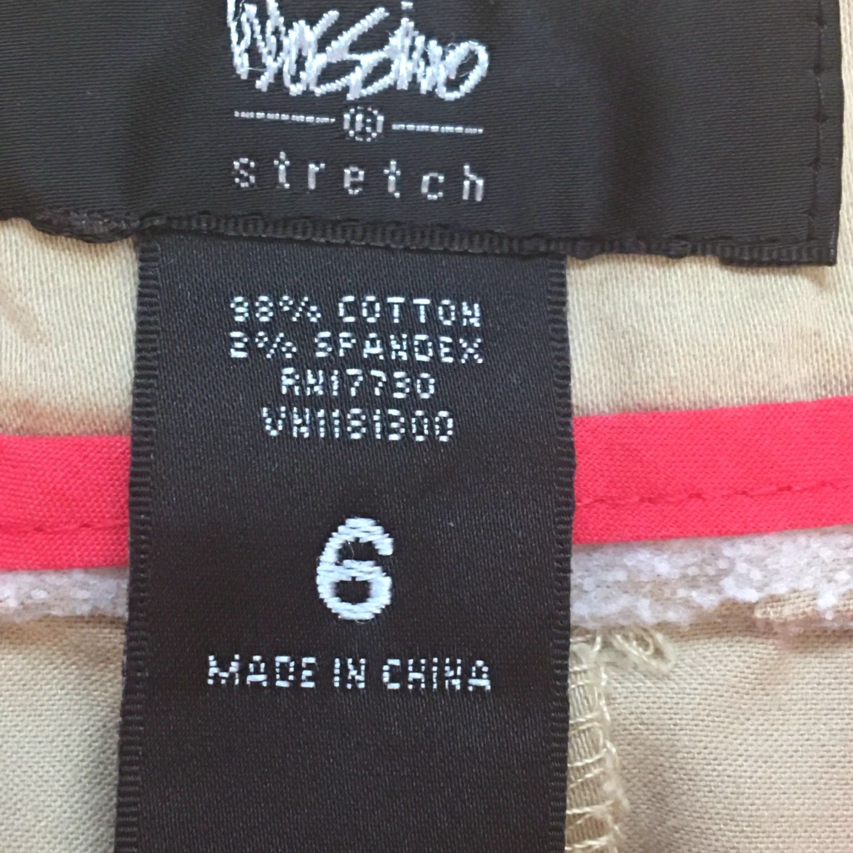 Mossimo Mossimo Womens Dress Pants Brown Flat Front Straight Leg Size 6 Stretch Casual Business Pant Size 6 Size 28" / US 6 / IT 42 - 6 Thumbnail