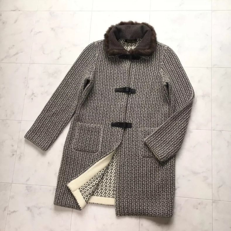 Loro Piana LORO PIANA Thick woolen knitted coat Size M / US 6-8 / IT 42-44 - 1 Thumbnail