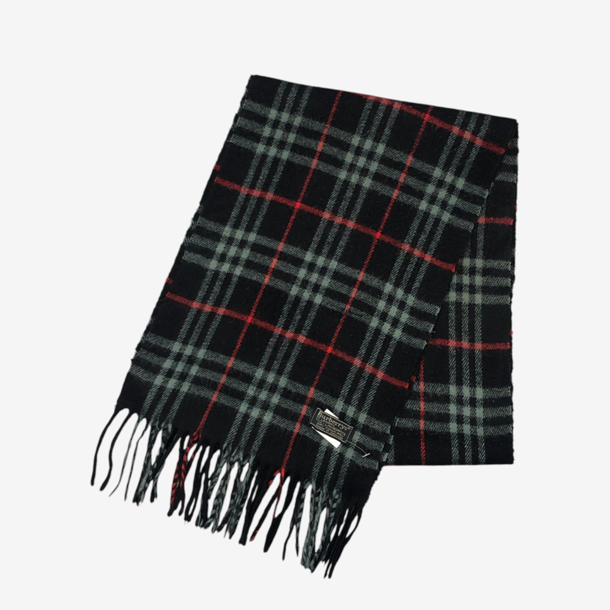 Burberry Vintage Burberry Scarf Muffler Wool Cashmere Scarves Size ONE SIZE - 3 Thumbnail