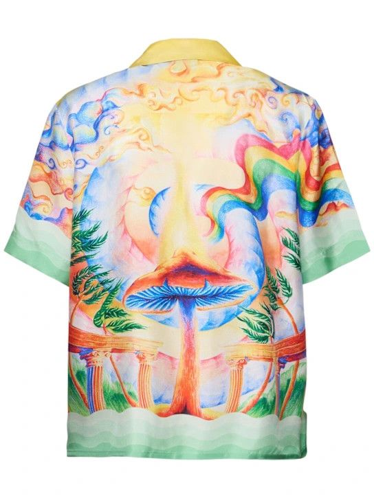 Casablanca o1lsvrm0425 Short Sleeve Silk Shirt in Multicolor Size US L / EU 52-54 / 3 - 4 Thumbnail