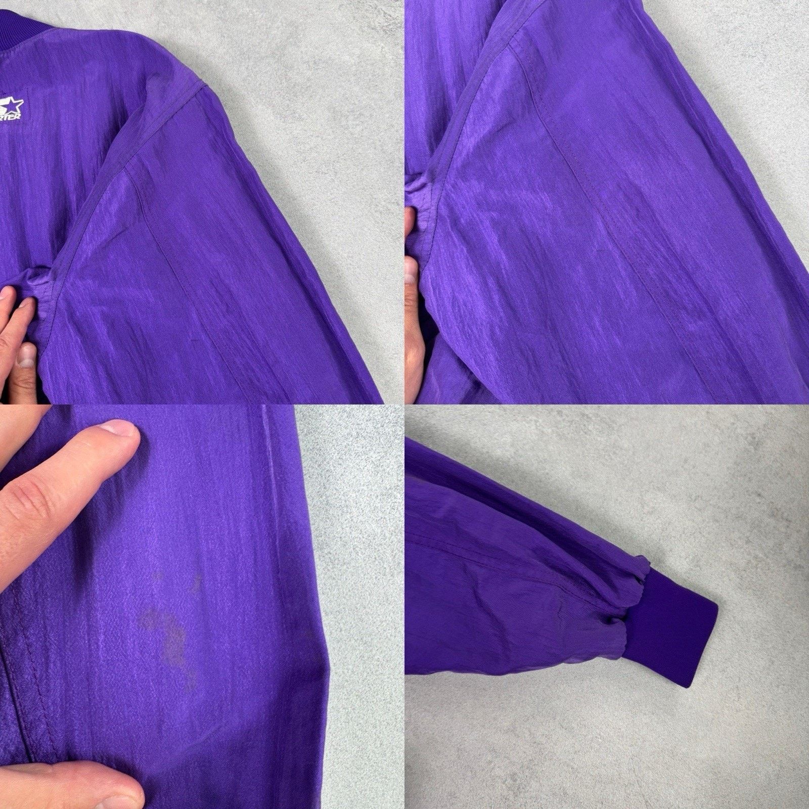 Starter Vintage Purple Camel Starter Jacket Size L Made In USA Size US L / EU 52-54 / 3 - 21 Thumbnail